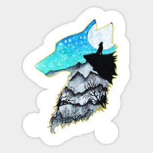 Wolf Cry Sticker